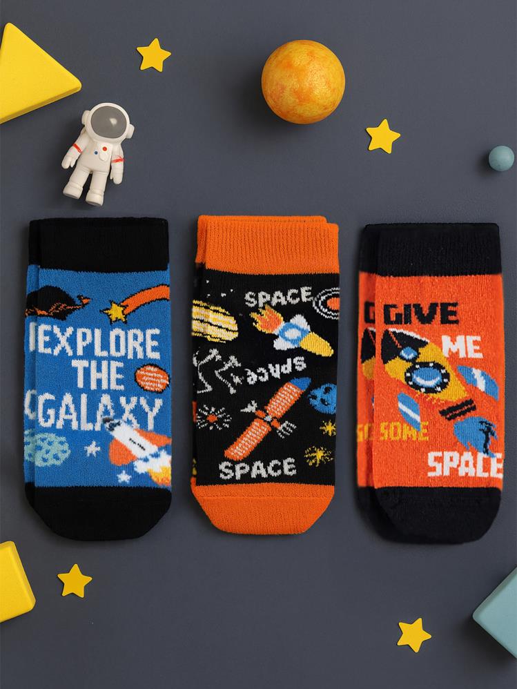 Civil Boys Space 3'lü 2-12 Yaş Erkek Soket Çorap