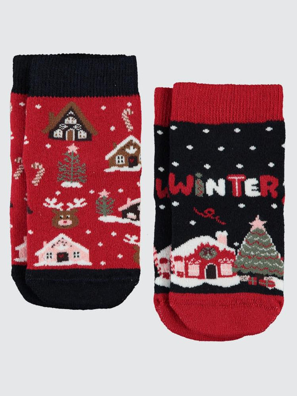 Civil Girls Winter Havlu 2'li 3-11 Yaş Havlu Soket Çorap