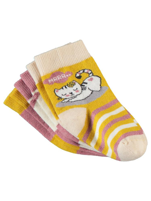 Civil Girls Miu 3'lü 2-12 Yaş Kız Soket Çorap