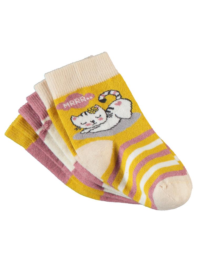 Civil Girls Miu 3'lü 2-12 Yaş Kız Soket Çorap