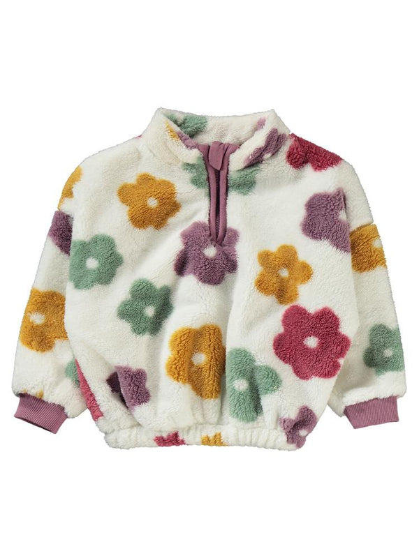 Civil Baby Renkli Çiçek Empirmeli 6-18 Ay Takım - Ekru