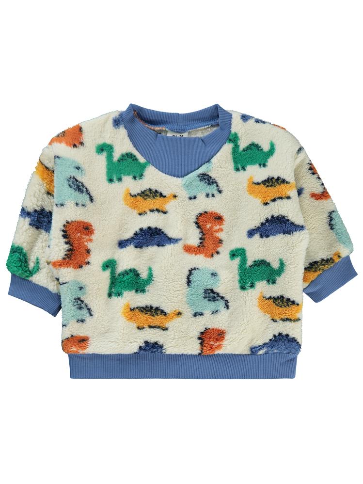 Civil Baby Dinozor Empirmeli 6-18 Ay Sweatshirt - Ekru