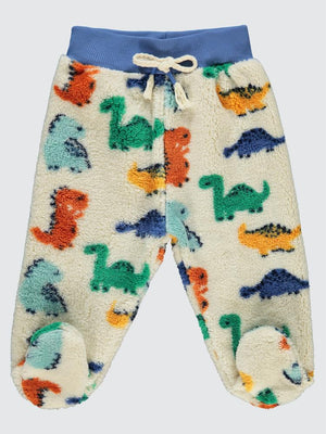 Civil Baby Dinozor Empirmeli Patikli 6-18 Ay Eşofman Altı - Ekru