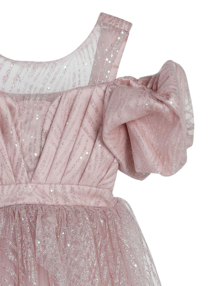 Civil Girls Simli 6-14 Yaş Abiye - Lila