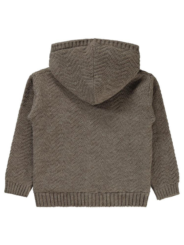 Civil Boys İçi Welsoftlu Balık Sırtı 2-5 Yaş Hırka - Kahverengi