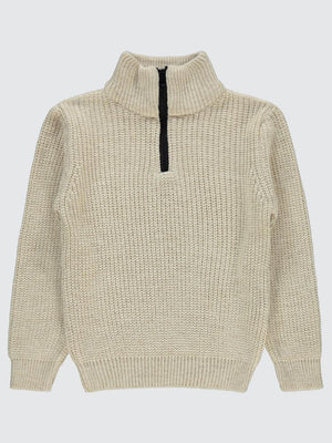 Civil Boys Hakim Yaka 6-9 Yaş Kazak - Bej