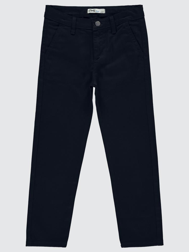 Civil Boys 5 Cep Klasik 10-13 Yaş Pantolon - Lacivert