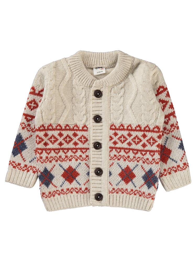 Civil Baby Erkek Bebek Hırka 6-18 Ay - Gri