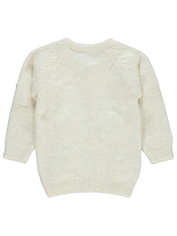 Civil Baby Çiçek Nakışlı 6-18 Ay Hırka - Ekru