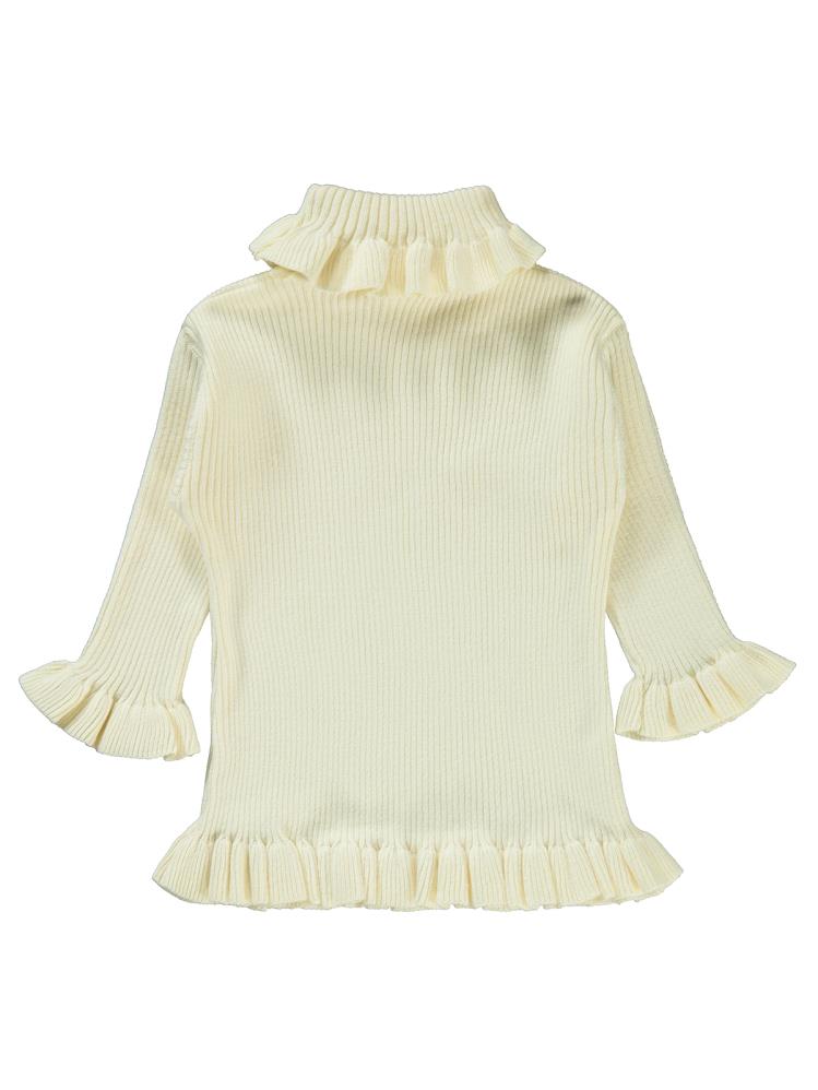 Civil Baby Yaka Tor ve Full Pileli 6-18 Ay Kazak - Ekru