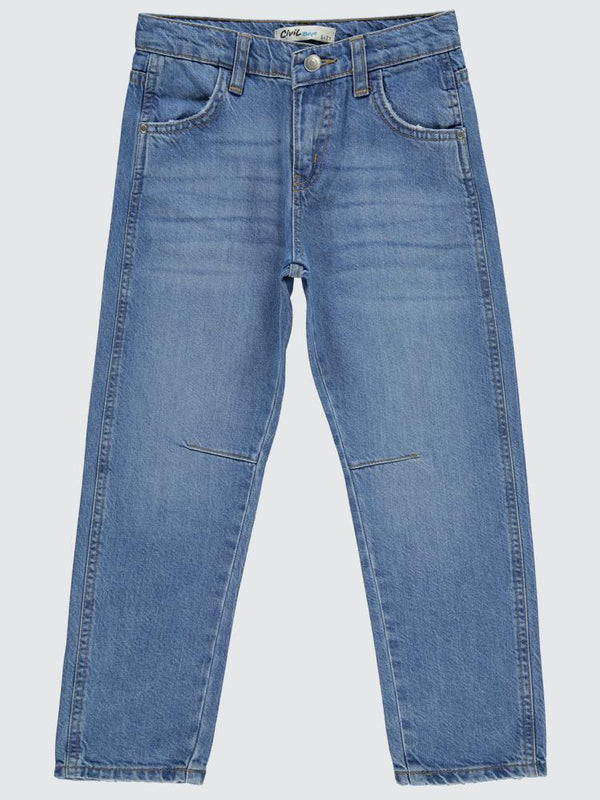 Civil Boys Dizlerden Pensli 6-9 Yaş Pantolon - Mavi