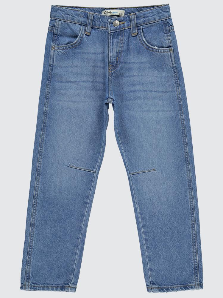 Civil Boys Dizlerden Pensli 6-9 Yaş Pantolon - Mavi