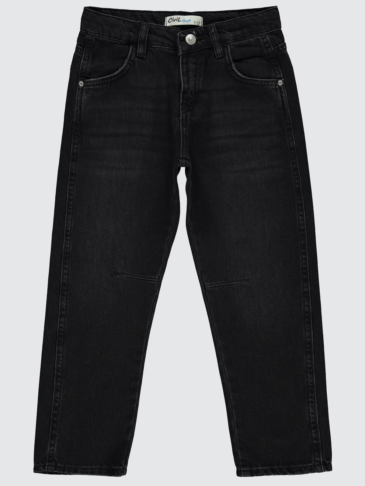 Civil Boys Dizlerden Pensli 10-13 Yaş Pantolon - Siyah