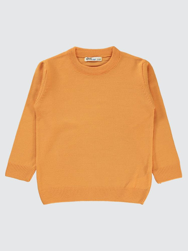 Civil Boys Basic 2-5 Yaş Kazak - Hardal