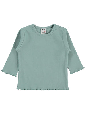 Civil Baby Kol Ucu Detaylı 6-18 Ay Sweatshirt - Yeşil