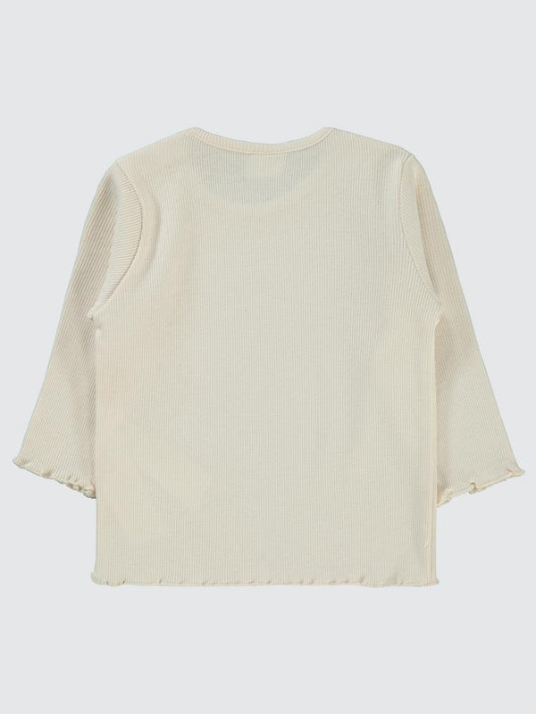 Civil Baby Kol Ucu Detaylı 6-18 Ay Sweatshirt - Fil Dişi