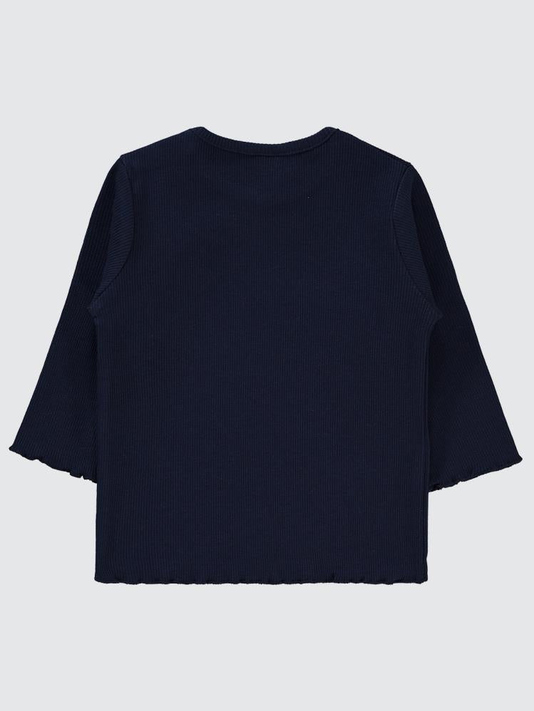 Civil Baby Kol Ucu Detaylı 6-18 Ay Sweatshirt - Lacivert