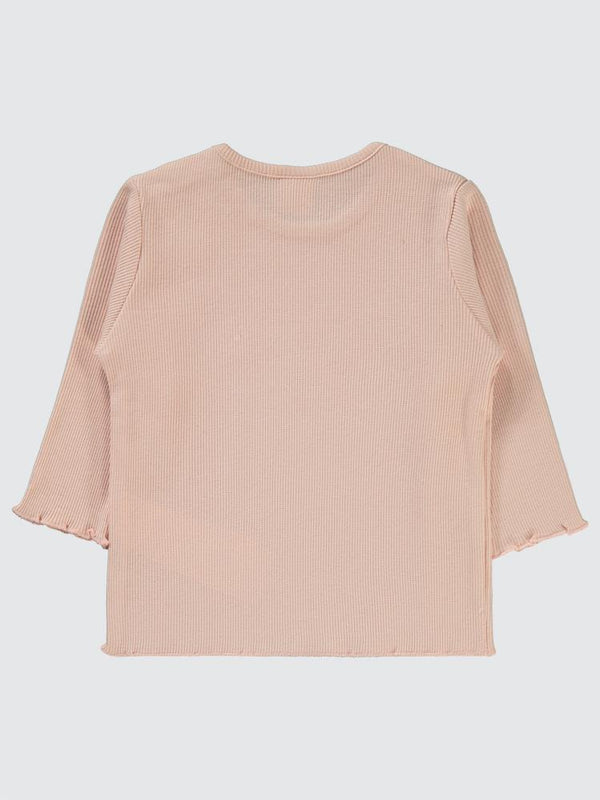 Civil Baby Kol Ucu Detaylı 6-18 Ay Sweatshirt - Pudra