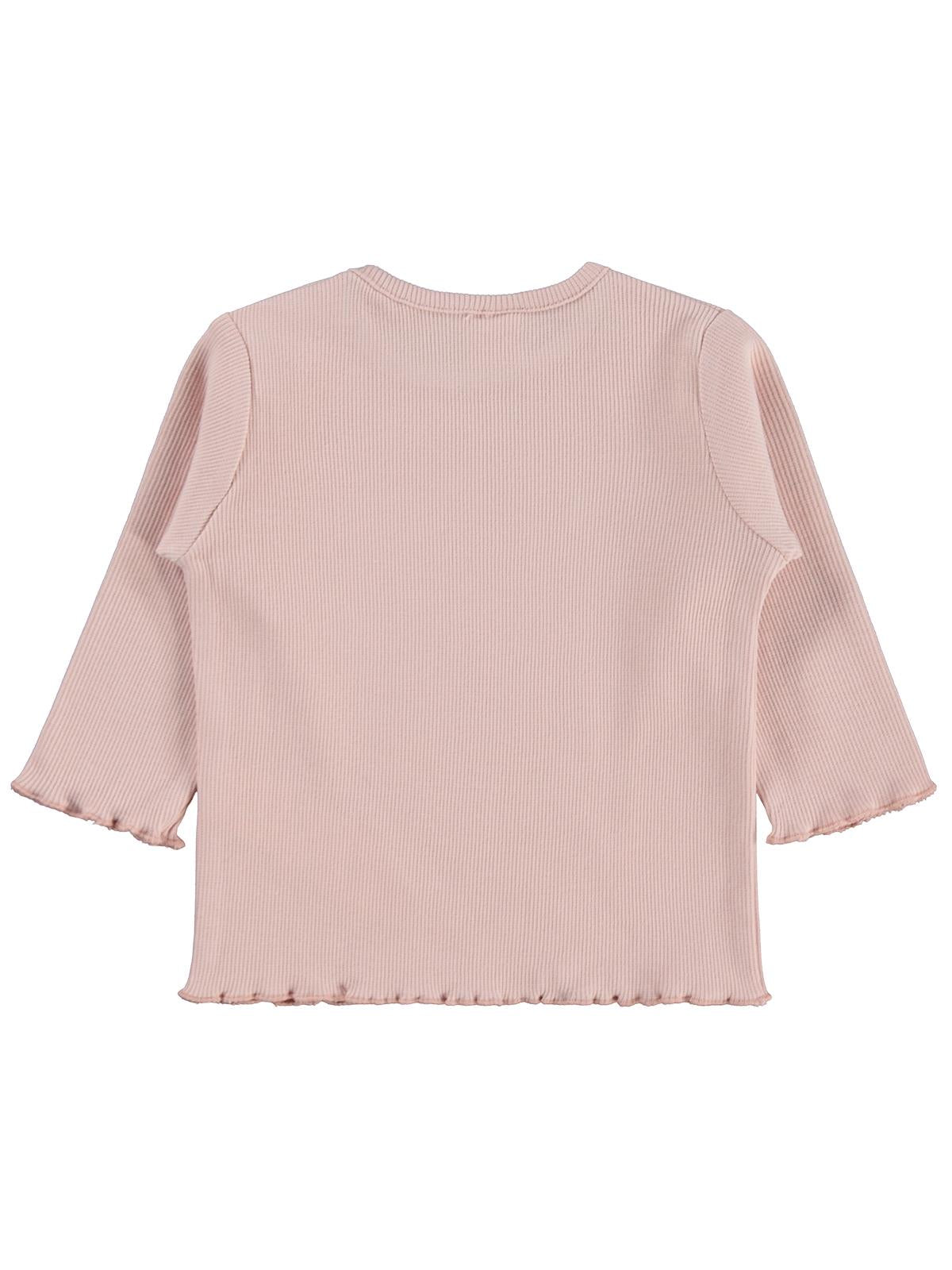 Civil Baby Kol Ucu Detaylı 6-18 Ay Sweatshirt - Pudra