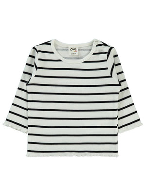 Civil Baby Çizgili 6-18 Ay Sweatshirt - Siyah