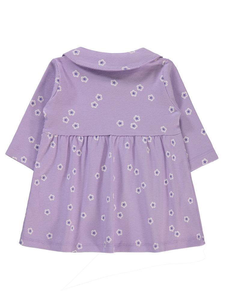Civil Baby Bahar Çiçeği Empirme 6-18 Ay Elbise - Lila