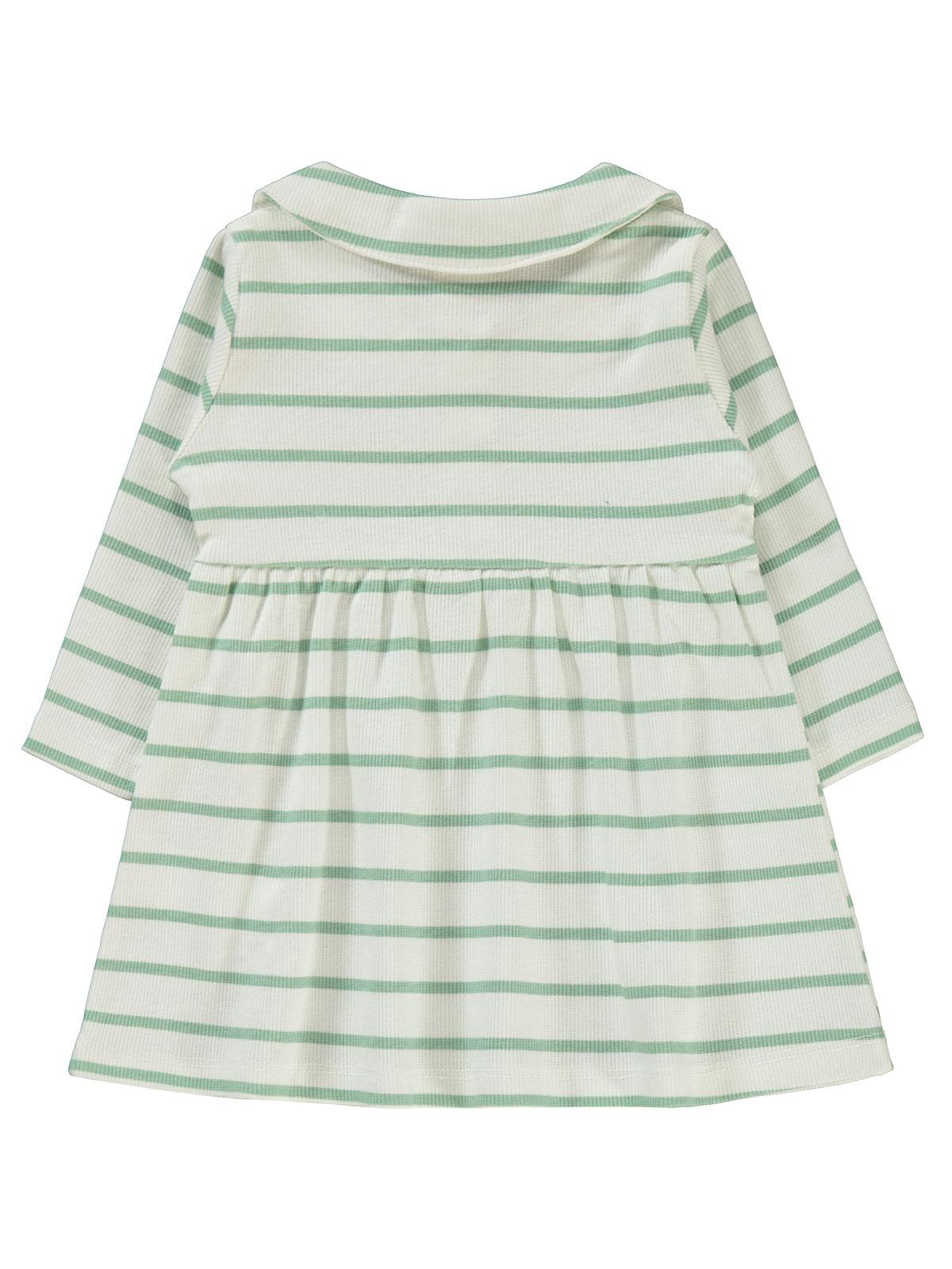 Civil Baby Çizgili 6-18 Ay Elbise - Yeşil