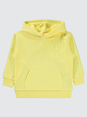 Civil Girls Kanguru Cepli 2-5 Yaş Sweatshirt - Sarı