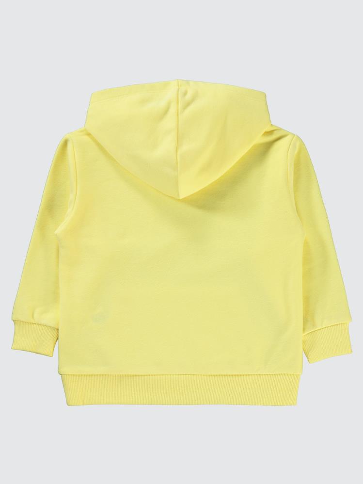 Civil Girls Kanguru Cepli 2-5 Yaş Sweatshirt - Sarı