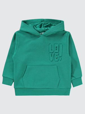 Civil Girls Kanguru Cepli 2-5 Yaş Sweatshirt - Yeşil