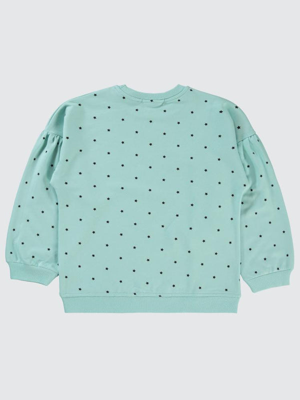 Civil Girls Mobil Fiyonklu 6-9 Yaş Sweatshirt - Mavi