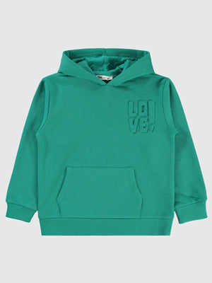 Civil Girls Kanguru Cepli 10-13 Yaş Sweatshirt - Yeşil