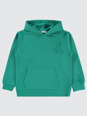 Civil Girls Kanguru Cepli 6-9 Yaş Sweatshirt - Yeşil