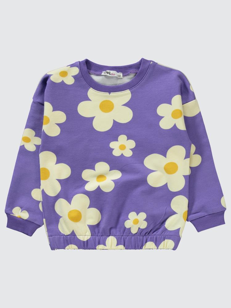 Civil Girls Papatya Empirme 2-5 Yaş Eşofman Takımı - Lila