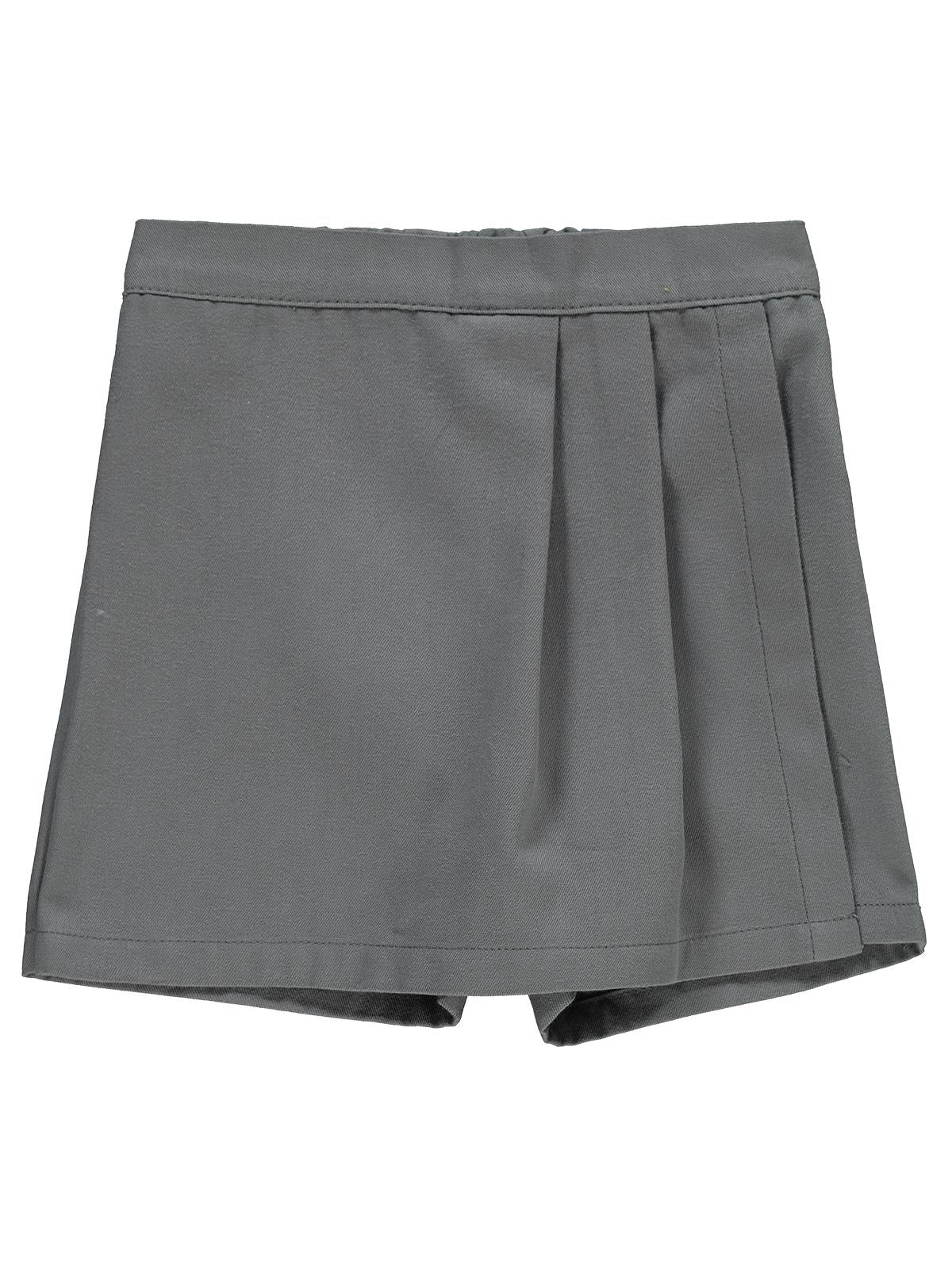 Civil Girls Pileli 10-13 Yaş Şort - Gri