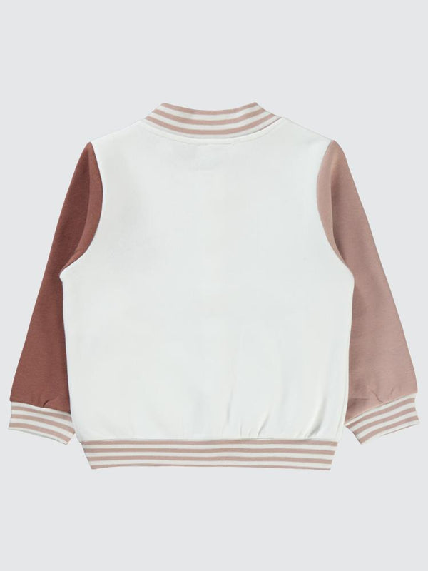 Civil Girls Nakışlı Kolaj Hırka 2-5 Yaş Hırka - Pembe