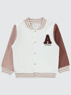 Civil Girls Nakışlı Kolaj Hırka 2-5 Yaş Hırka - Pembe