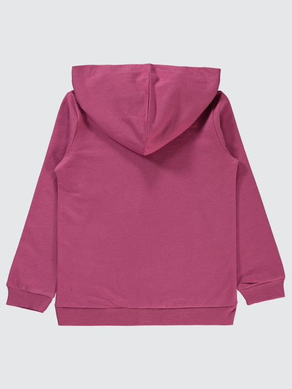 Civil Girls NY Nakışlı 10-13 Yaş Hırka - Fusya
