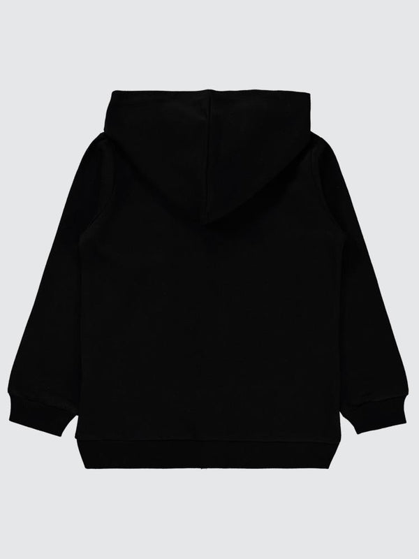 Civil Girls NY Nakışlı 10-13 Yaş Hırka - Siyah