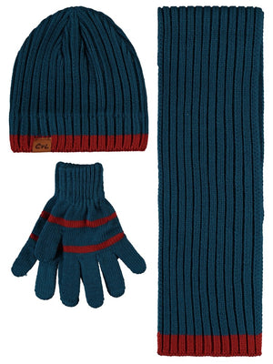 Civil Boys 6-9 Yaş Atkı Bere Eldiven Set - Yeşil