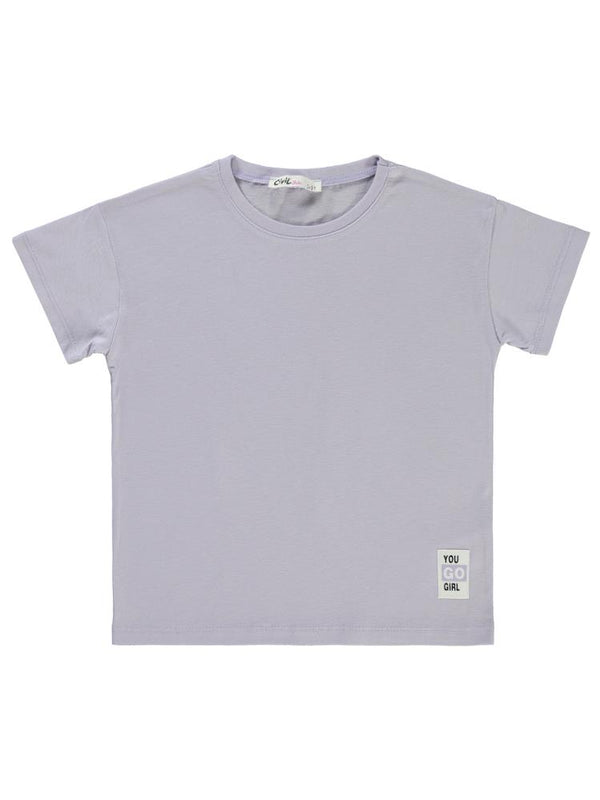 Civil Girls Basic 2-5 Yaş Tişört - Lila