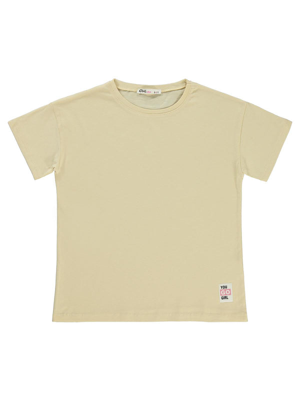Civil Girls Basic 10-13 Yaş Tişört - Sarı