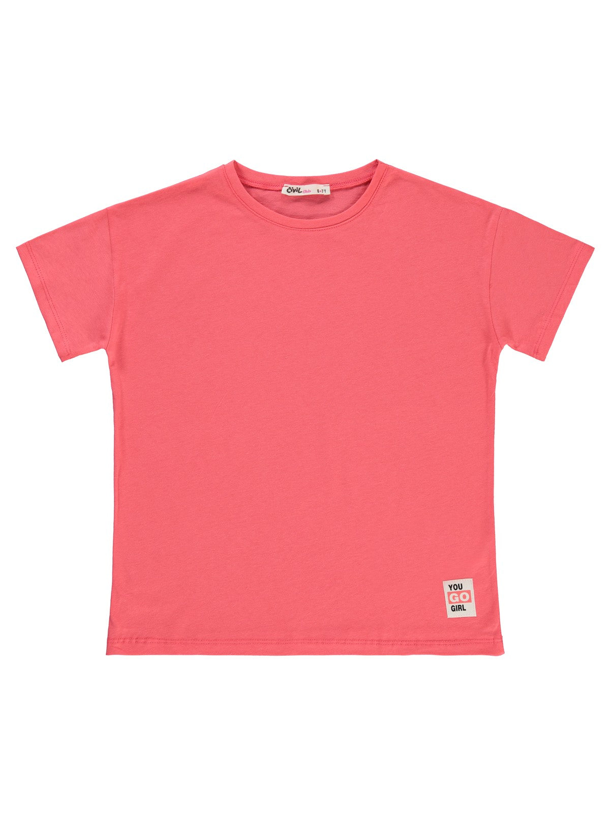 Civil Girls Basic 10-13 Yaş Tişört - Kırmızı
