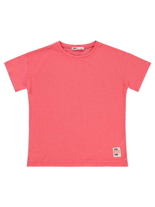 Civil Girls Basic 10-13 Yaş Tişört - Kırmızı