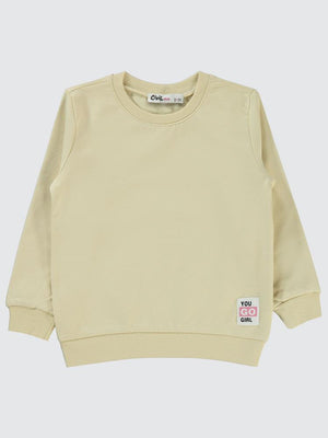 Civil Girls Basic 2-5 Yaş Sweatshirt - Sarı
