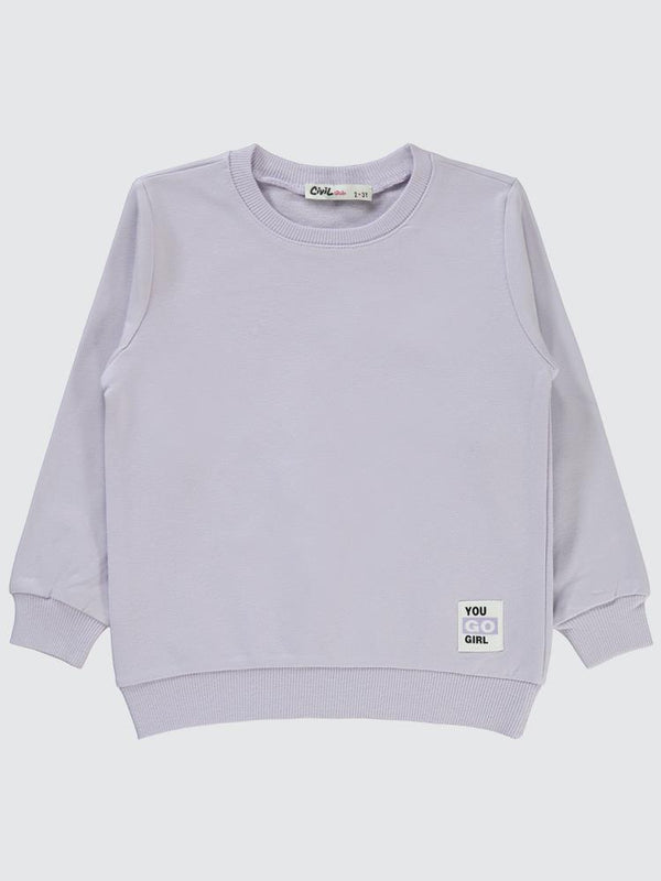 Civil Girls Basic 2-5 Yaş Sweatshirt - Lila