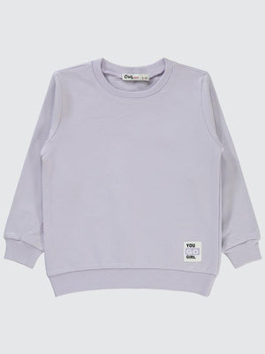 Civil Girls Basic 2-5 Yaş Sweatshirt - Lila