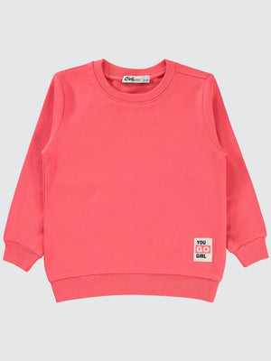 Civil Girls Basic 2-5 Yaş Sweatshirt - Kırmızı