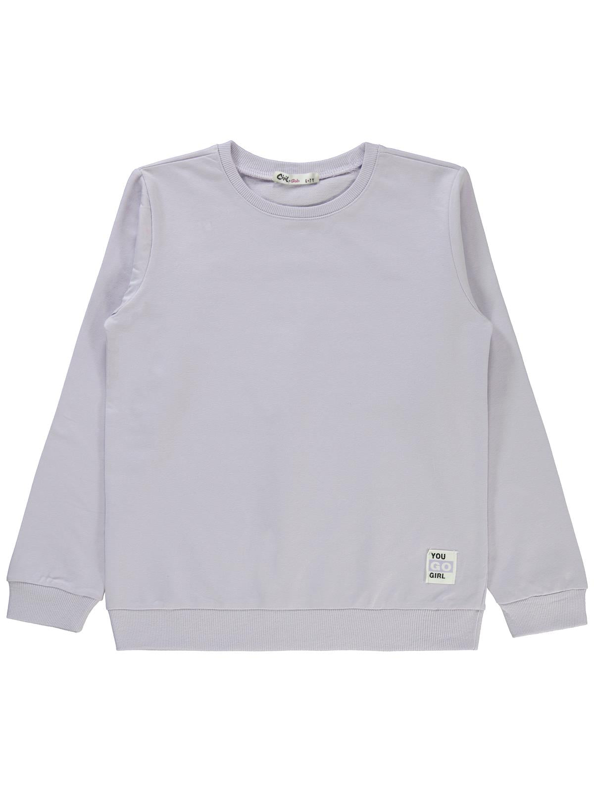Civil Girls Basic 6-9 Yaş Sweatshirt - Lila