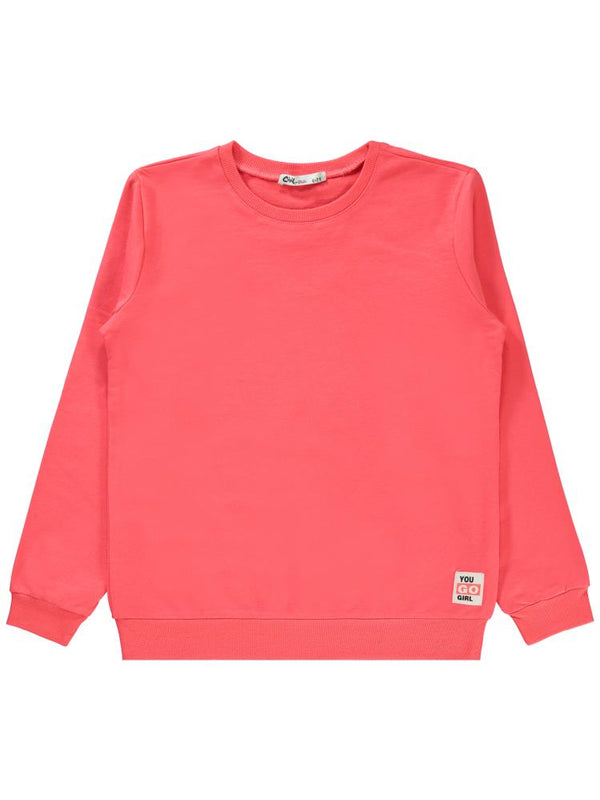 Civil Girls Basic 6-9 Yaş Sweatshirt - Kırmızı