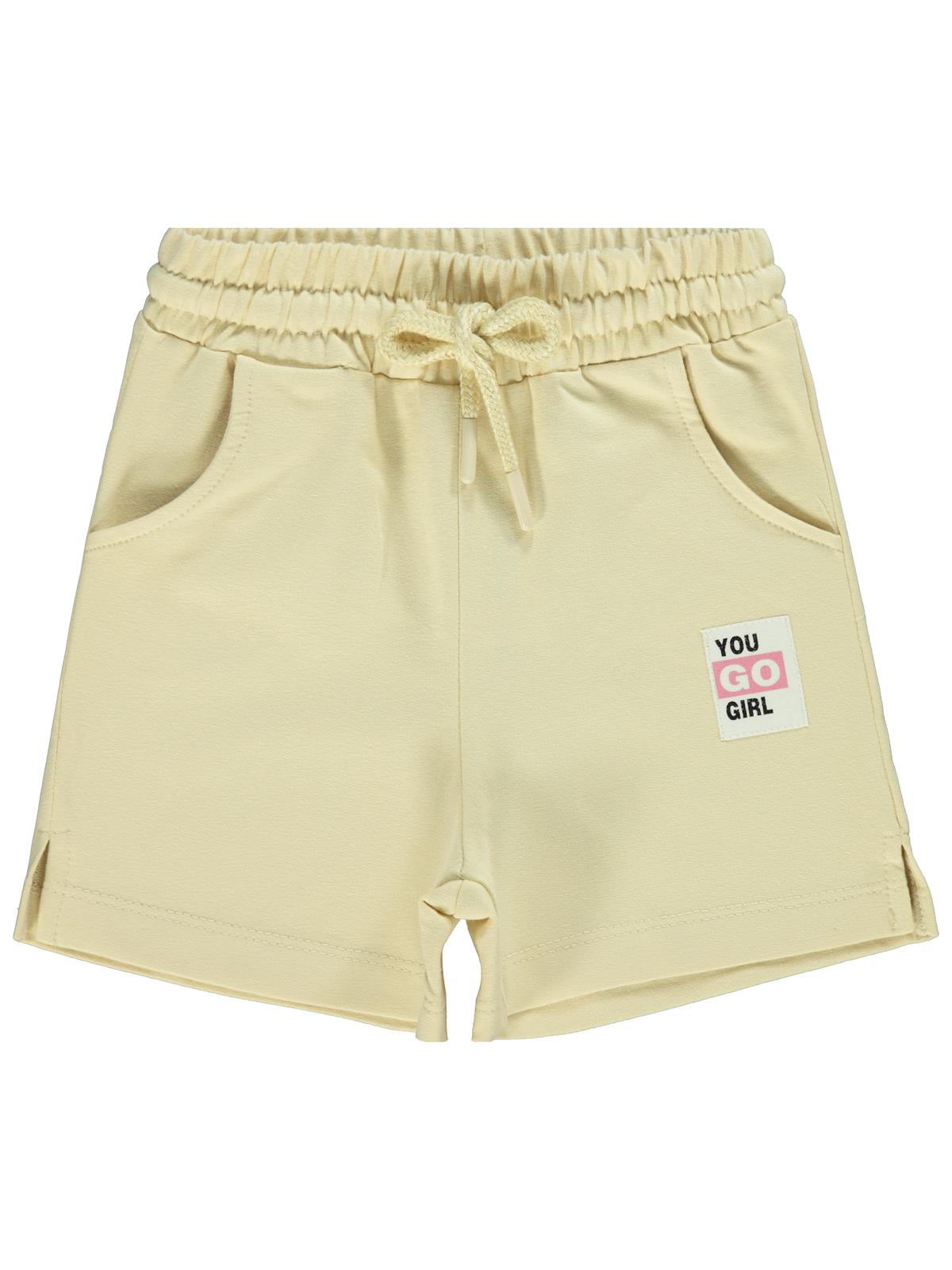 Civil Girls Basic 2-5 Yaş Şort - Sarı